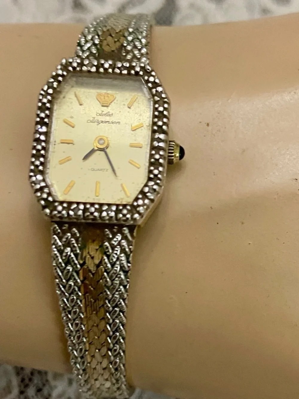 Jules Jurgensen Swiss Made, Silver-Gold Quartz Ladies Watch 6926